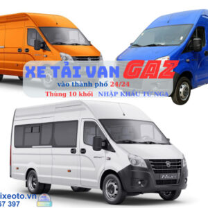 Xe Gaz Tải Van 940kg 6 Chỗ Ngồi